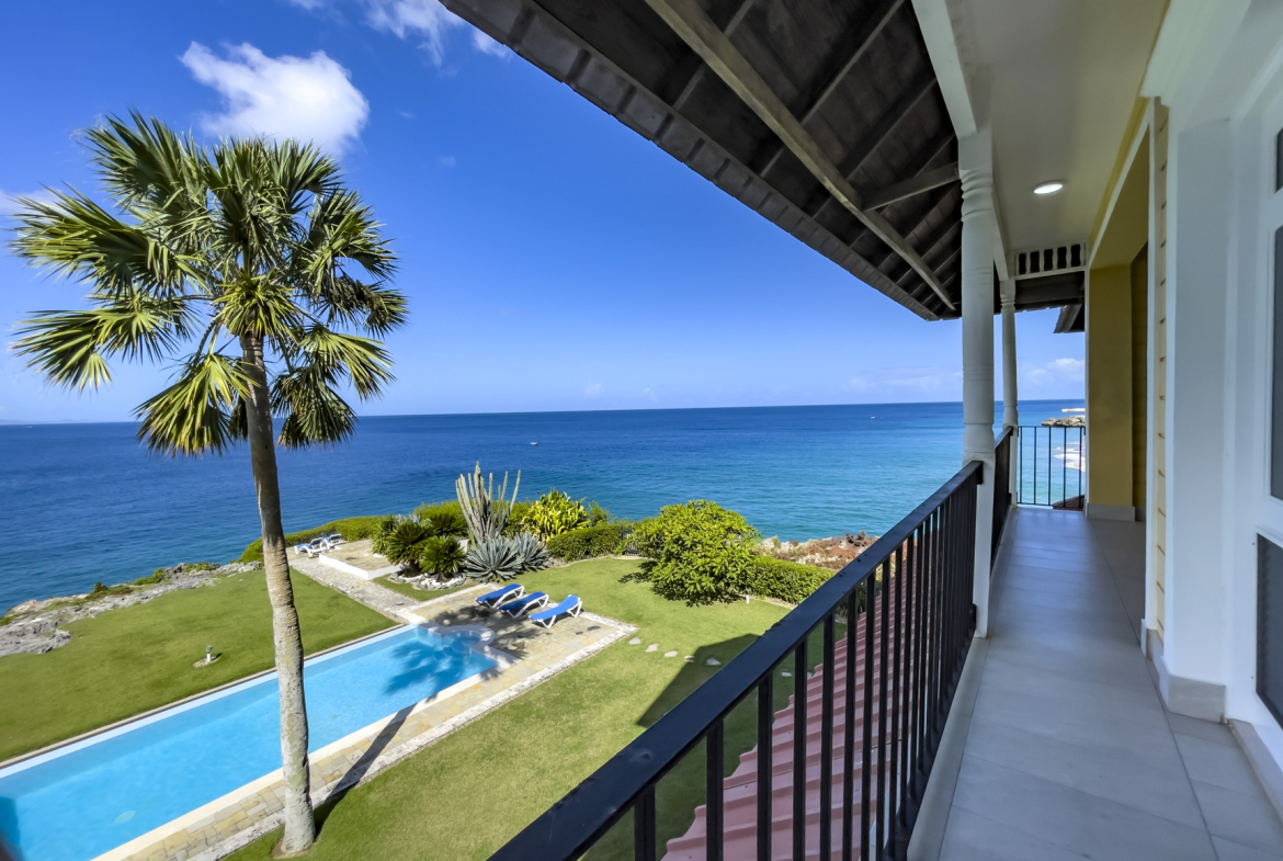 Views of the Pool and Ocean from the Balcony