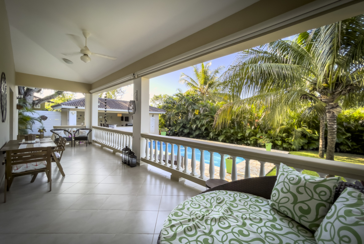 buyDRproperty Stunning 2 bedroom villa with pool view and outdoor seating. Sosua Real Estate