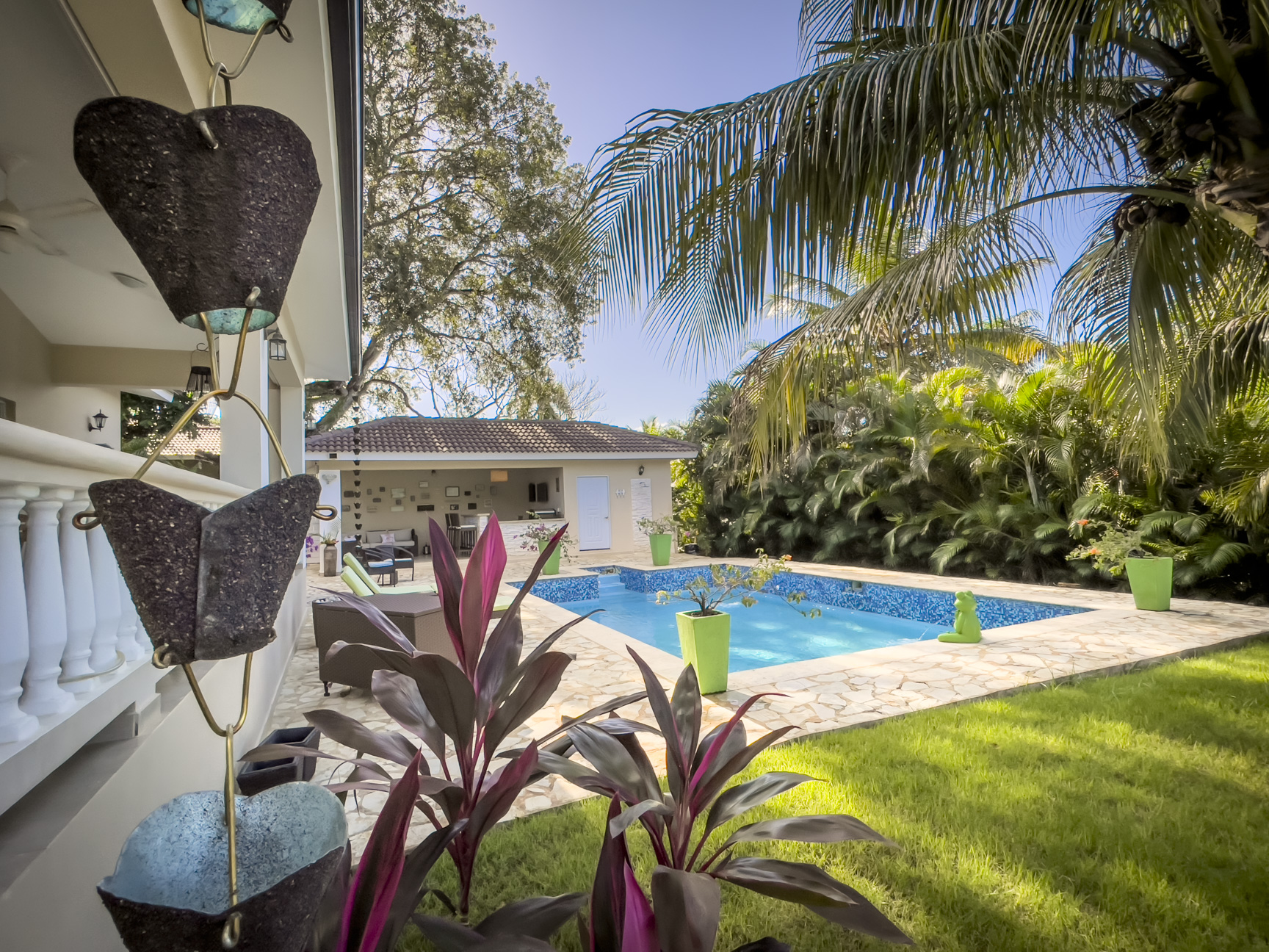 buyDRproperty Stunning 2 Bedroom Villa with pool and lush landscaping Sosua Real Estate