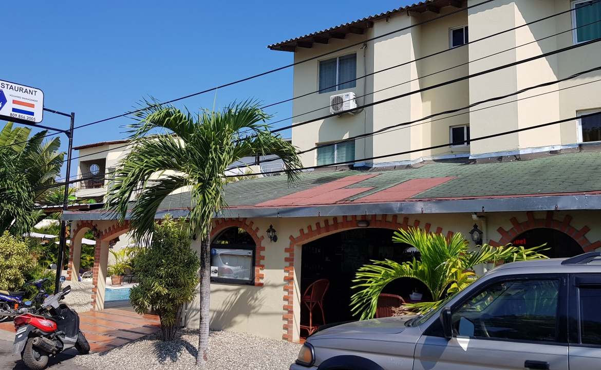Hotel With Bar/Restaurant For Sale In The Center Of Sosua