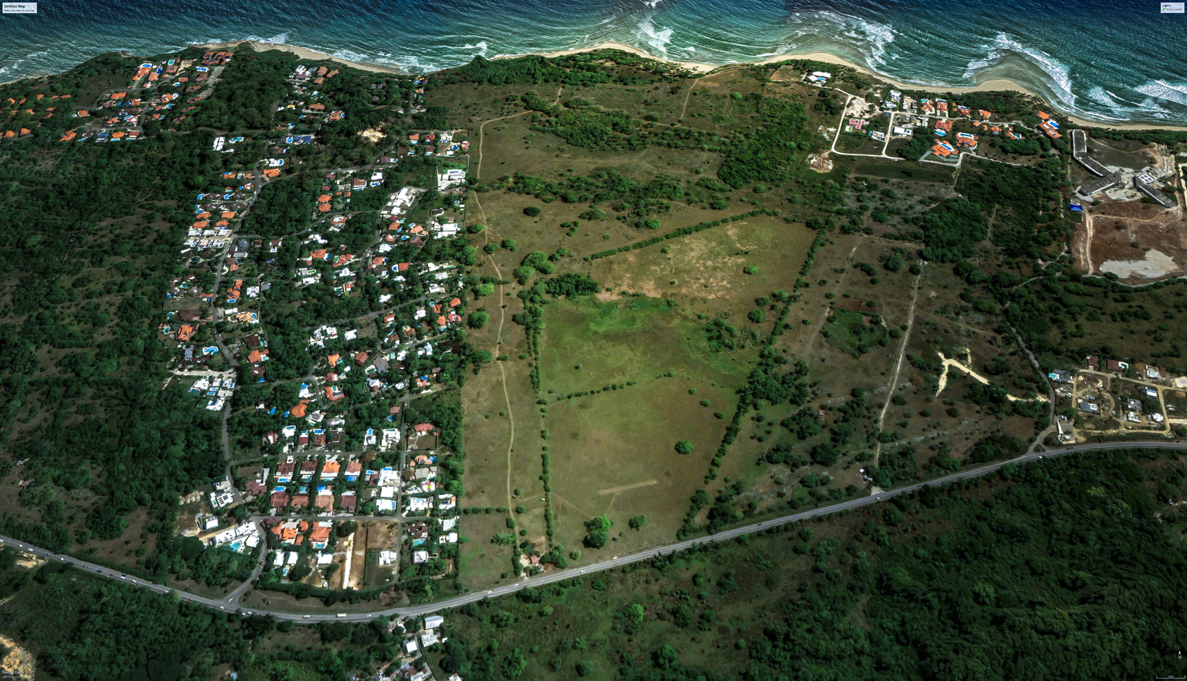 Aerial View of Encuentro Beach Property For Sale