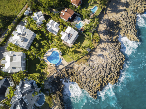 4 Bedroom Oceanfront Villa for sale Aerial View