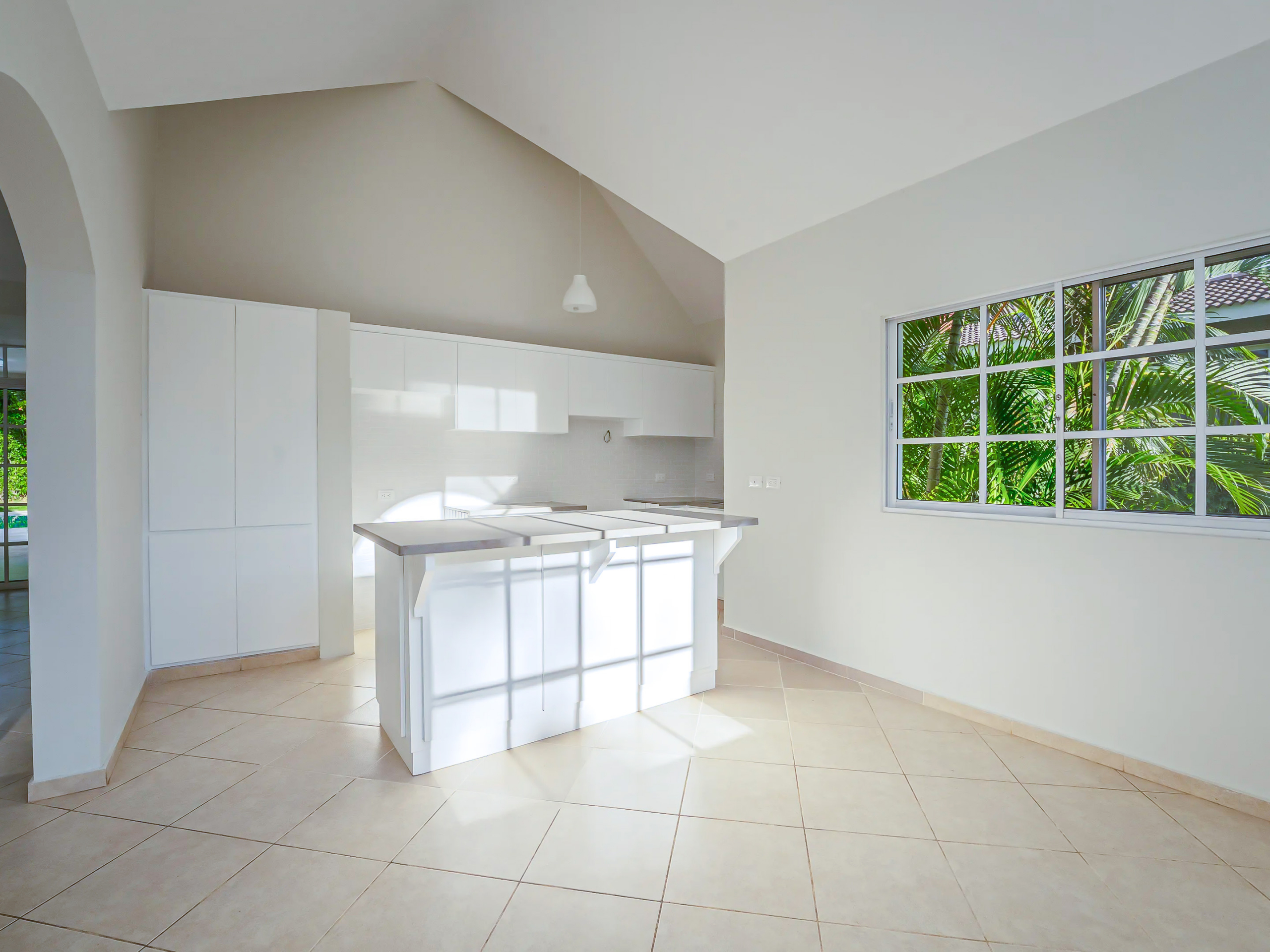 Open Plan Kitchen in Hispaniola Villa For Sale