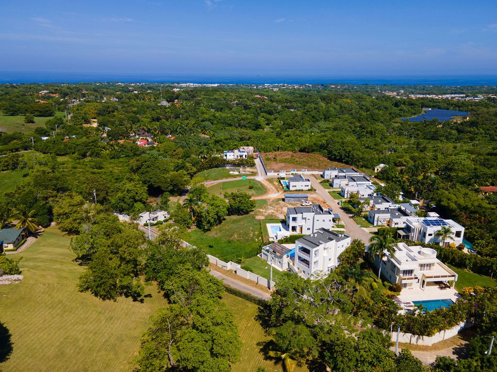 Aerial View of Villas