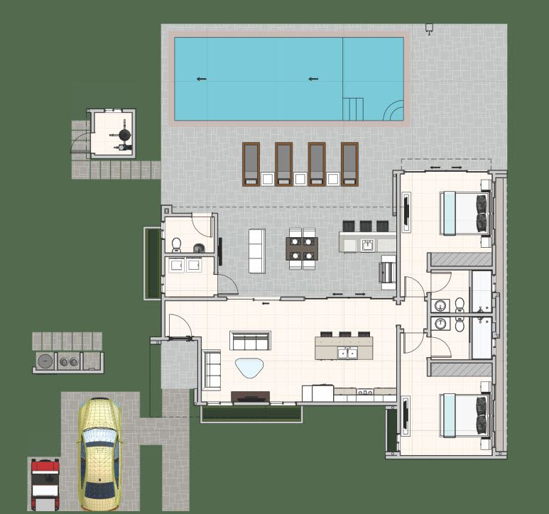 Casa Linda Villa CORALREEF Floor Plan