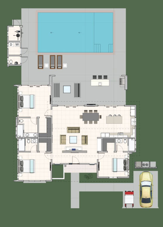 Casa Linda Villa HARMONY Floor Plan