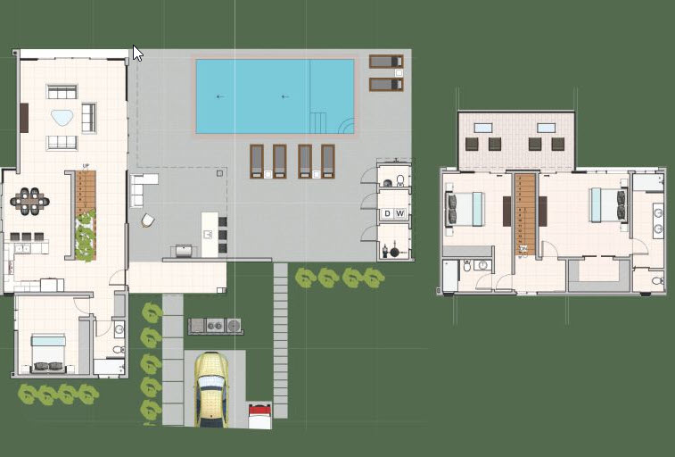 Floor Plan of Villa DOLCE VITA for sale in Casa Linda