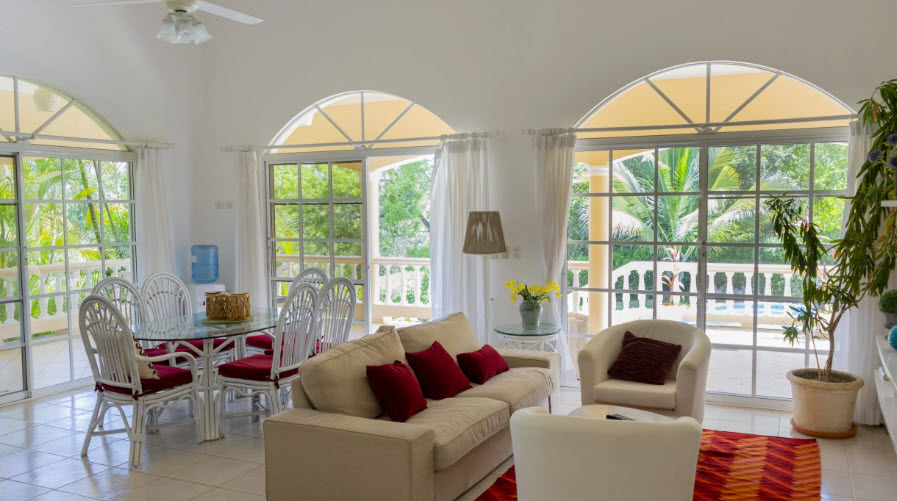 Hispaniola Villa CAOBA Living Area