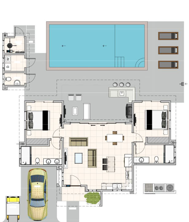Casa Linda Villa SUNSEEKER Floor Plan