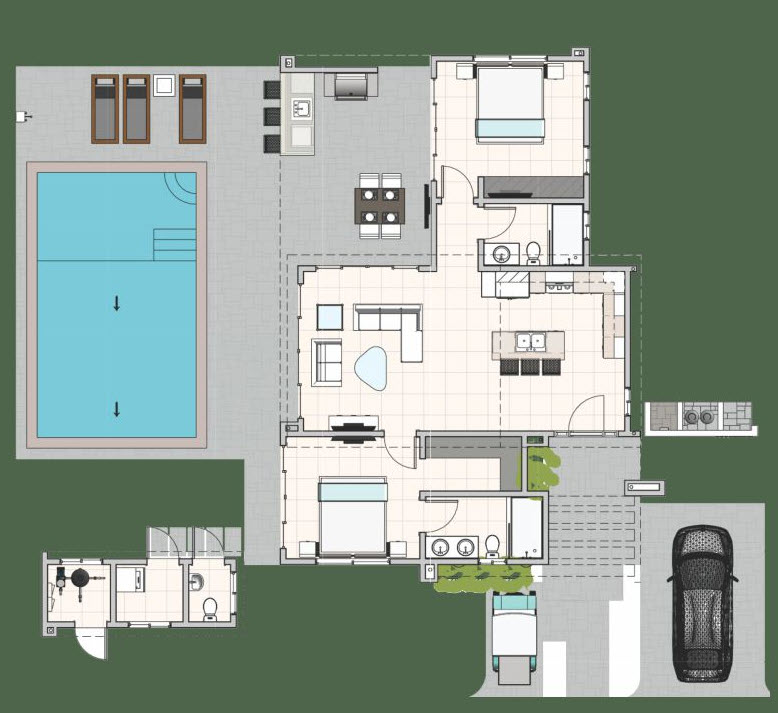 Villa Sunbreeze Casa Linda Floor Plan