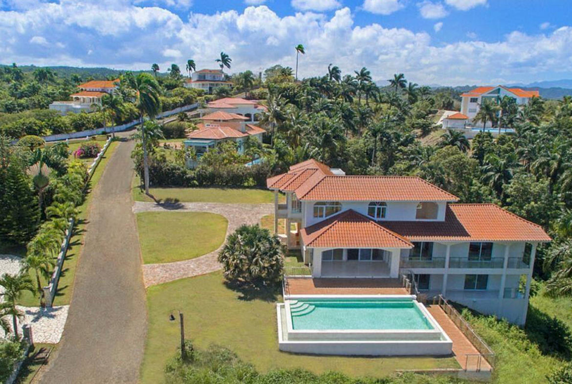 Aerial view of Villa and Pool In PANORAMA VILLAGE for sale