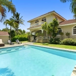 Aerial View of 2 story Villa with Private Pool in Residencial Hispaniola Sosúa Buydrpropertycom Buydrpropertycom