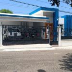 Buydrproperty Modern Villa in Puerto Plata with Blue Accents and Black Gate Sosua Real Estate Buydrpropertycom Buydrpropertycom