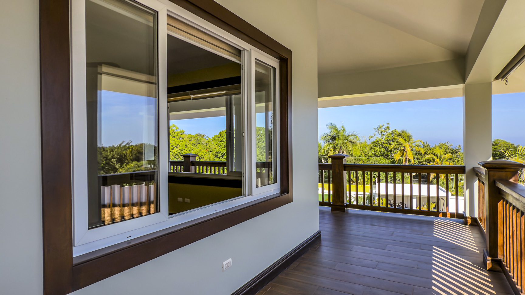 buyDRproperty Balcony view from a 3 bedroom villa for sale in La Mulata, Dominican Republic. Sosua Real Estate