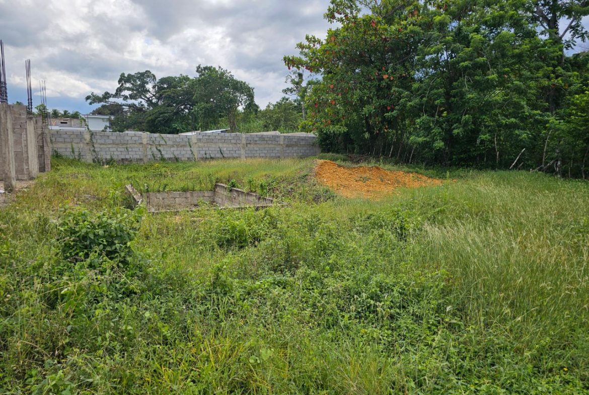 buyDRproperty Overgrown lot with started construction near Casa Linda, ideal for development. Sosua Real Estate