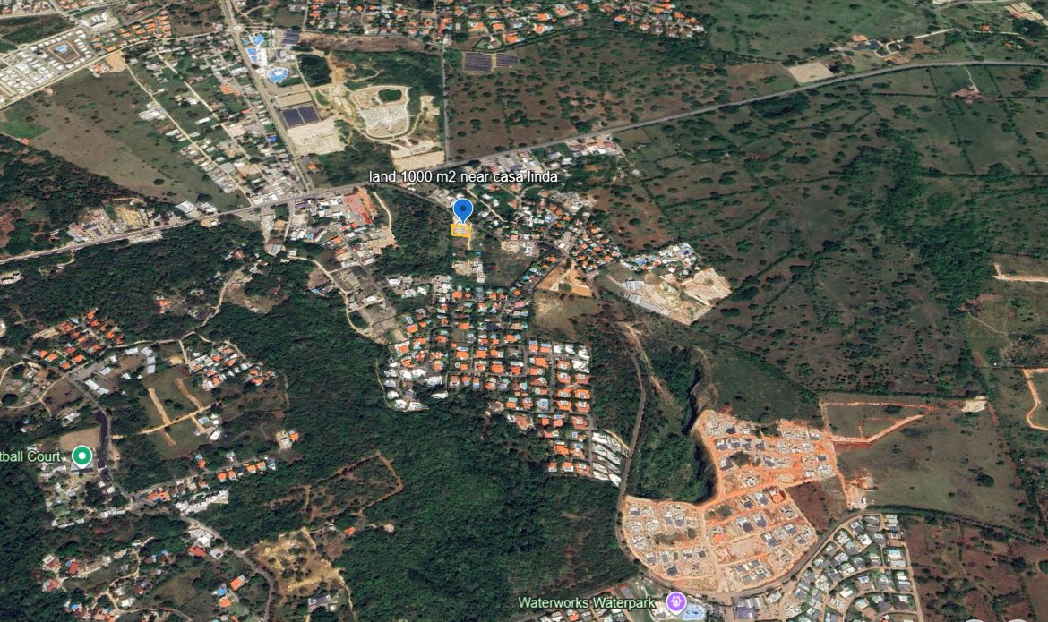 buyDRproperty Aerial view of a residential area in Casa Linda, Dominican Republic Sosua Real Estate