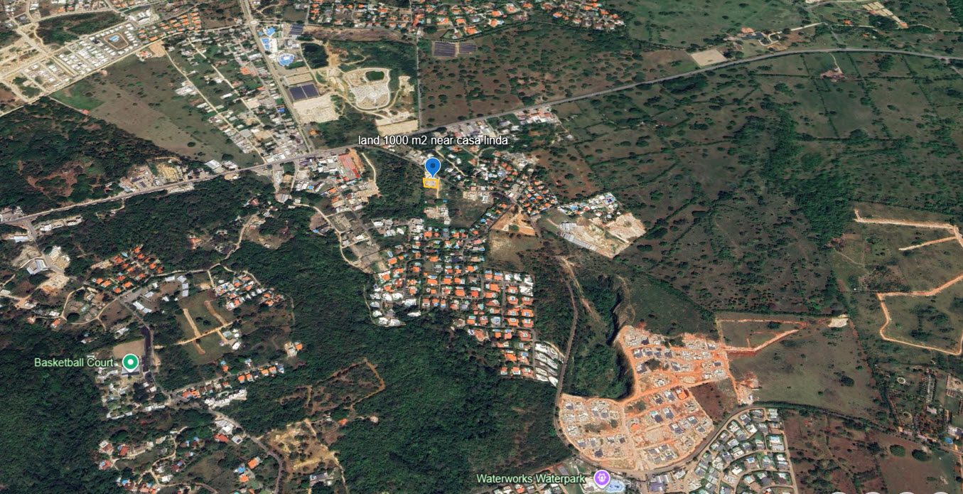 buyDRproperty Aerial view of a residential area in Casa Linda, Dominican Republic Sosua Real Estate