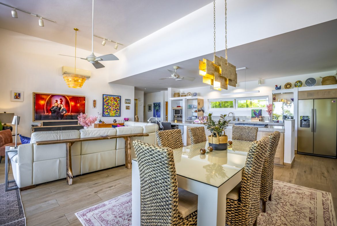 Modern Open Plan Living Room Luxury Villa Dominican Republic