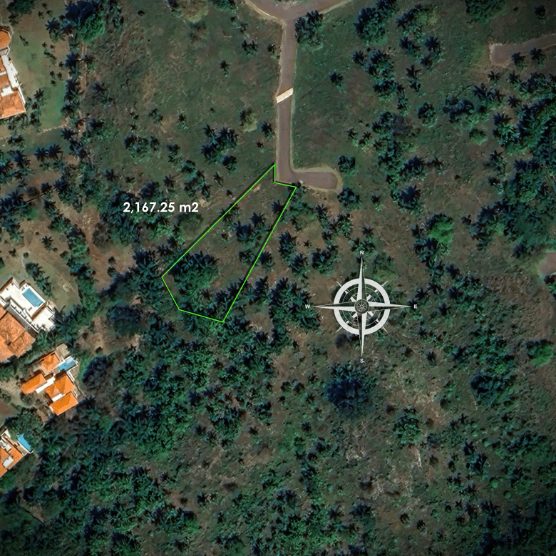 Buydrproperty Aerial View of a Plot Measuring 216725 M² Surrounded by Trees and Nearby Houses Sosua Real Estate Buydrpropertycom Buydrpropertycom