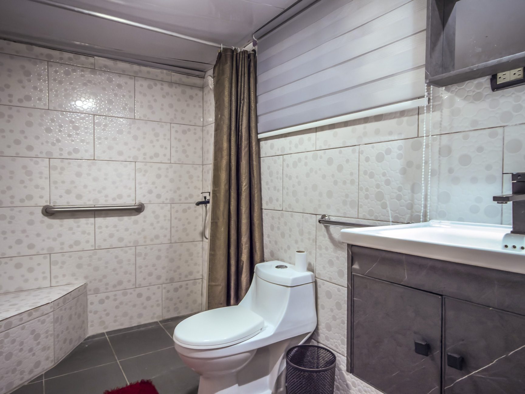 Bathroom in 1-bedroom condo for sale in central Sosúa