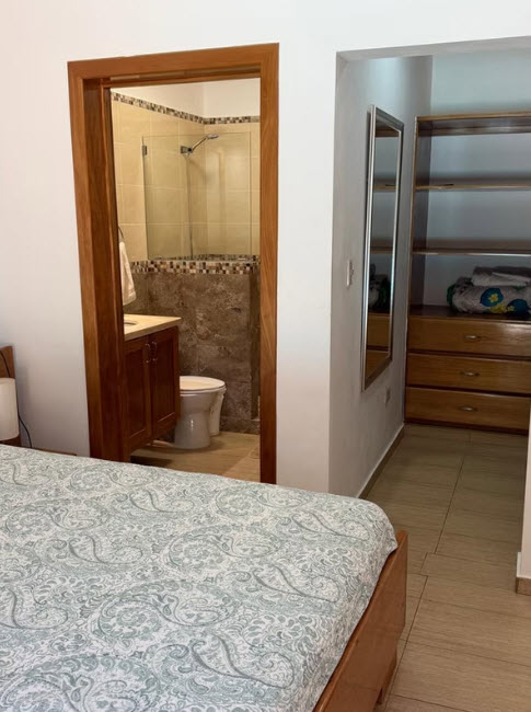 Bedroom with ensuite bathroom and walk-in closet